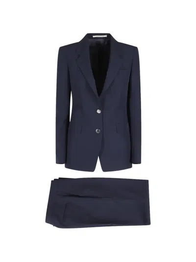 Tagliatore Single-breasted Tailored Suit In Blue