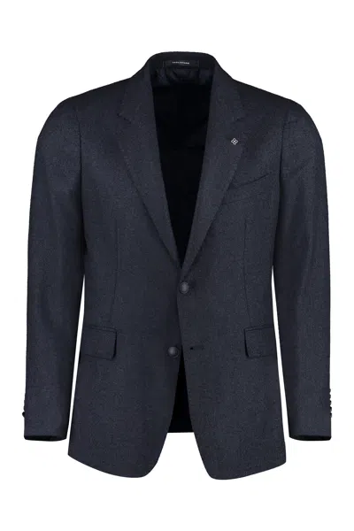 Tagliatore Single-breasted Two-button Jacket In Blue