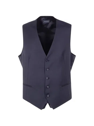 Tagliatore Single-breasted Waistcoat In Purple