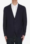 Tagliatore Lapel Blazer With Buttoned Cuffs And Pockets In Black