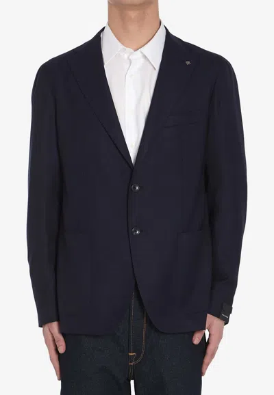 TAGLIATORE SINGLE-BREASTED WOOL BLAZER