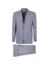 Tagliatore Single-breasted Wool Blazer In Blue