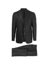 Tagliatore Single-breasted Wool Suit In Gray