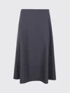 Tagliatore A-line Skirt Seam Detailing In Blue