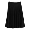 Tagliatore Flared A-line Midi Skirt In Black