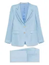 Tagliatore Parisian Flap Pocket Suit With Wide-leg Trousers