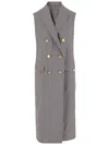 Shop Tagliatore Sleeveless Double-breasted Coat
