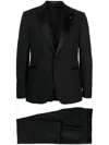 Tagliatore Three-piece Dinner Suit In Black