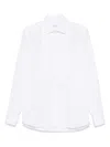 Tagliatore Refined White Smoking Shirt With Pintuck Detailing In White