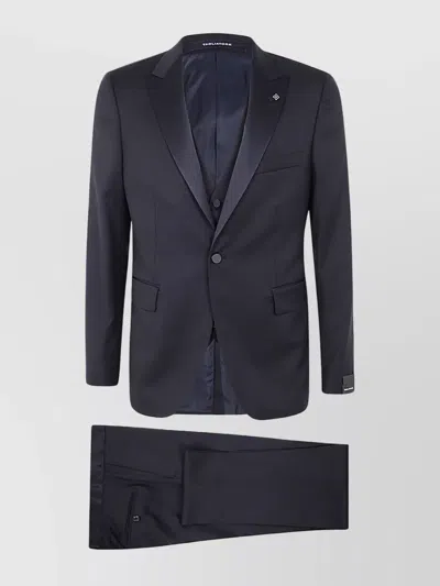 TAGLIATORE SMOKING SUIT VEST SATIN LAPEL