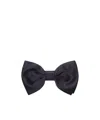 Tagliatore Solid Color Bow Tie In Black