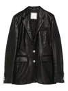 Tagliatore Textured Jacket Buttoned Cuffs Front Pockets In Black