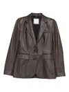 Tagliatore Sophie Lederjacke In Brown