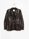 Tagliatore Sophie Leather Jacket In Multi