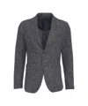 Tagliatore Tailored Suit Jacket Notch Lapel In Gray