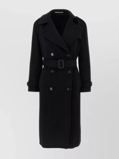 TAGLIATORE 'SOPHISTICATED' DOUBLE-BREASTED COAT BELTED WAIST