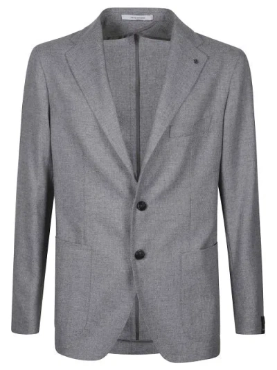Tagliatore Sophisticated Wool And Cashmere Blend Jacket For Men In Gray