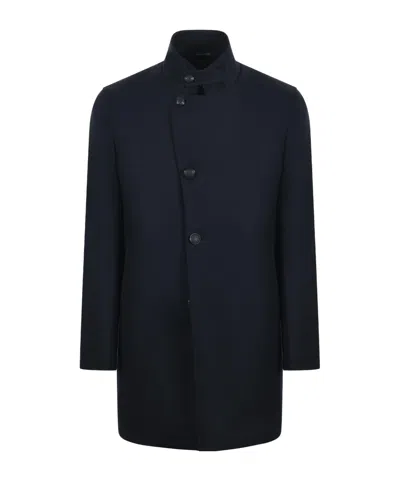 TAGLIATORE TAGLIATORE GORDON STAND COLLAR COAT