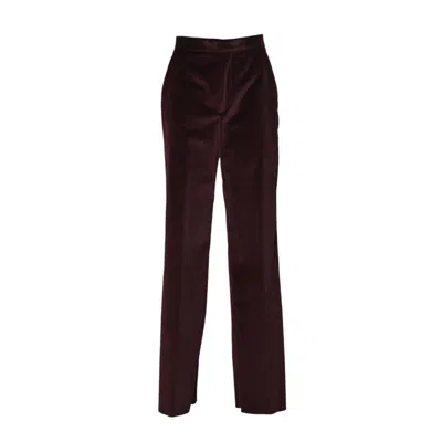 TAGLIATORE STRAIGHT-LEG TROUSERS WITH HIGH WAIST AND SUBTLE SHEEN