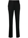 Tagliatore Tailored Black Trousers With Straight Leg Design In Black