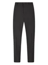 Tagliatore Straight-leg Wool Trousers In Black