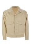 Tagliatore Men's Stretch Cotton Blend Jacket