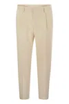 Tagliatore Stretch Cotton-blend Trousers