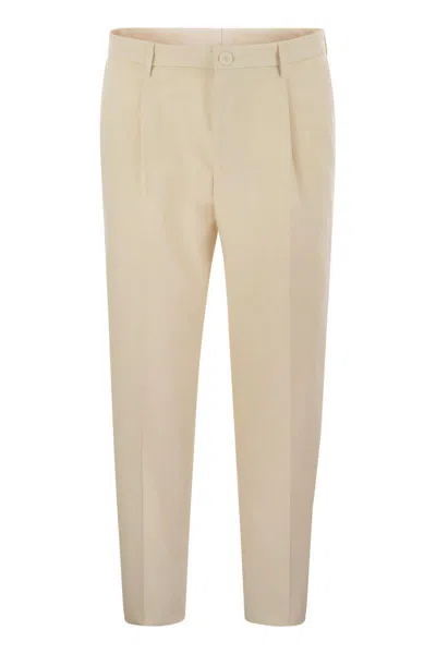 TAGLIATORE TAGLIATORE STRETCH COTTON-BLEND TROUSERS
