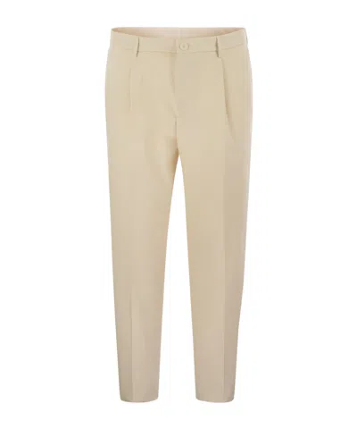 TAGLIATORE TAGLIATORE TAPERED-LEG TAILORED TROUSERS