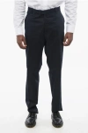 Tagliatore Stretch Cotton Chinos Pants With Belt Loops