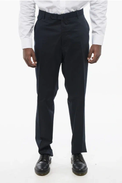 Tagliatore Stretch Cotton Chinos Pants With Belt Loops