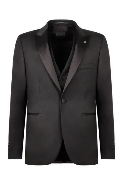 TAGLIATORE TAGLIATORE STRETCH WOOL THREE-PIECES SUIT