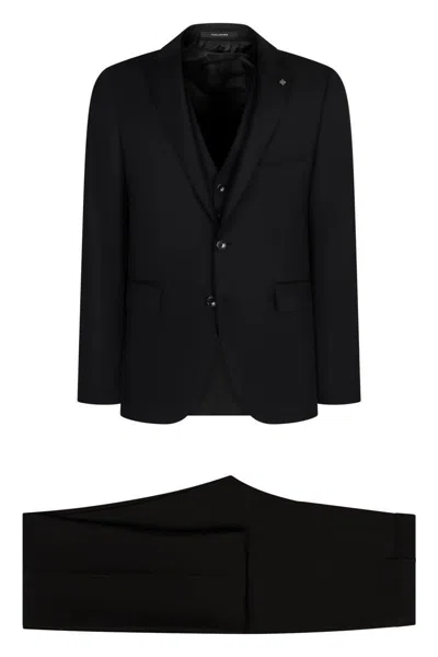 TAGLIATORE TAGLIATORE STRETCH WOOL THREE-PIECES SUIT