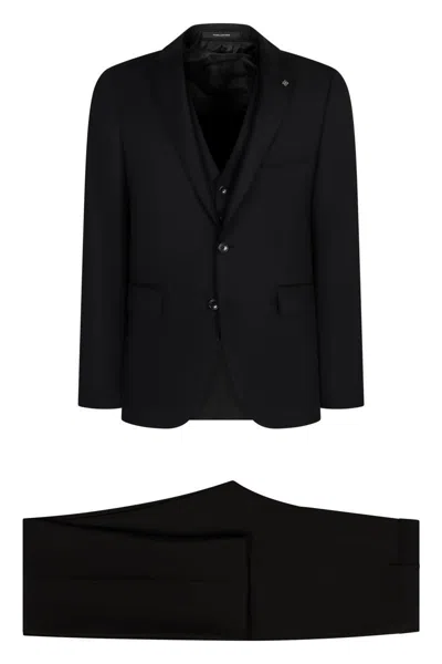 TAGLIATORE TAGLIATORE STRETCH WOOL THREE-PIECES SUIT