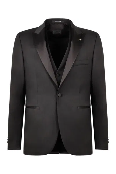 TAGLIATORE TAGLIATORE STRETCH WOOL THREE-PIECES SUIT