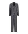 Tagliatore Stripe-pattern Suit In Gray