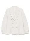 Tagliatore Striped Blazer In Neutrals