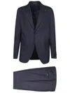 Tagliatore Pinstripe Grey Suit In Grey
