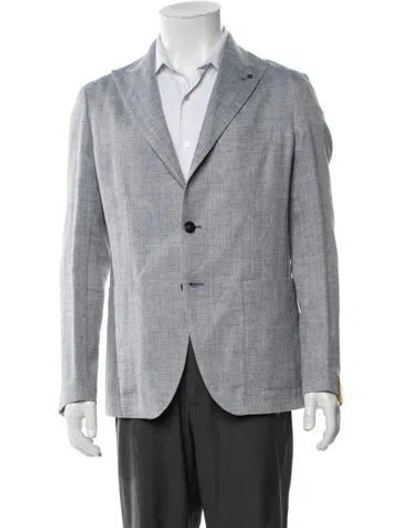 Pre-owned Tagliatore Striped Sport Coat In Blue