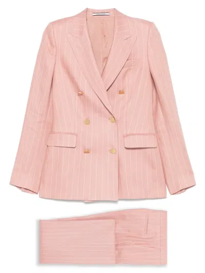 Tagliatore Gestreifter Anzug In Rosa