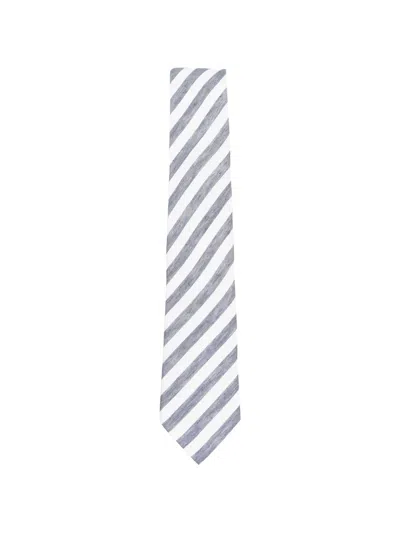 Tagliatore Striped Tie In Blue