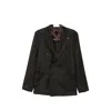 Tagliatore Stripe-pattern Double-breasted Suit In Black