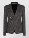 Tagliatore Structured Double-breasted Blazer Button Detailing In Gray