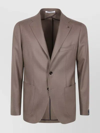 TAGLIATORE STRUCTURED MEN'S JACKET WITH FLAP POCKETS