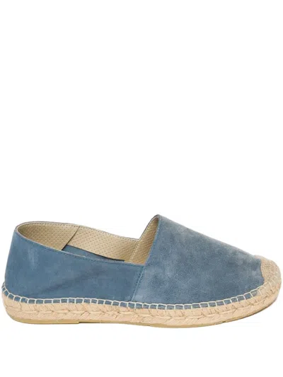 Tagliatore Suede Espadrille In Blue