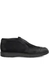 Tagliatore Suede-leather Loafers In Black