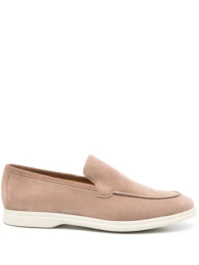 Tagliatore Suede Loafers In Grey