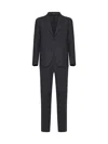 Tagliatore Single-breasted Wool Suit In Anthracite