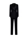 Tagliatore Paris Suit In Black Virgin Wool Blend In Black