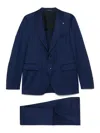 Tagliatore Single-breasted Suit In Blue